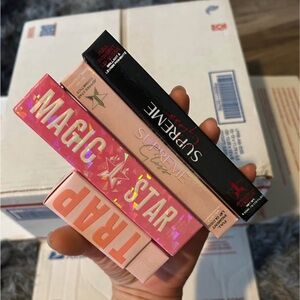 Jeffree Star Lip Trio in Pink, Black, and Cream